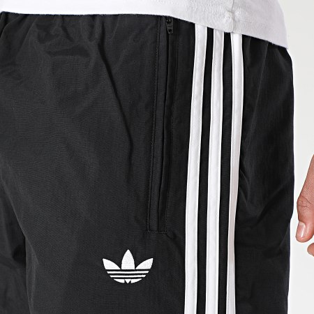 Adidas Originals - Pantalon Jogging A Bandes Firebird Woven KE1371 Noir Blanc
