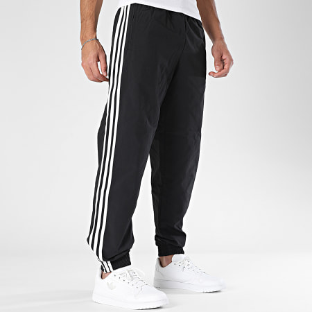 Adidas Originals - Pantalon Jogging A Bandes Firebird Woven KE1371 Noir Blanc