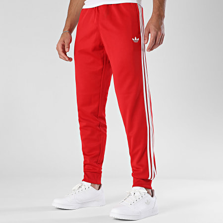 Adidas Originals - Pantalon Jogging A Bandes KE3515 Rouge Blanc