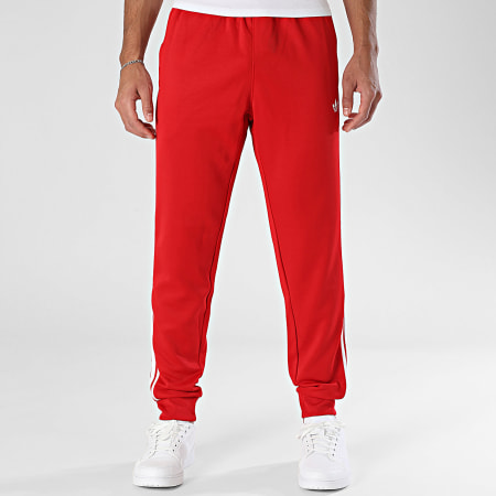 Adidas Originals - Pantalon Jogging A Bandes KE3515 Rouge Blanc