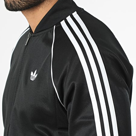 Adidas Originals - Chaqueta Con Cremallera A Rayas KE3512 Negra