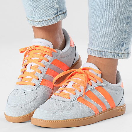 Adidas Sportswear - Women's Sneakers Breaknet Sleek IH1373 Halo Blue Lucid  Orange Gum 10 - Ryses