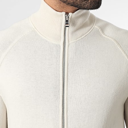 BOSS - Chaleco Zippé Idino 50543150 Beige Claro