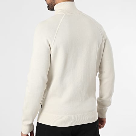 BOSS - Chaleco Zippé Idino 50543150 Beige Claro