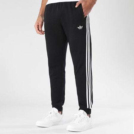 Adidas Originals - Pantalon Jogging A Bandes 3 Stripes KE3562 Noir Blanc