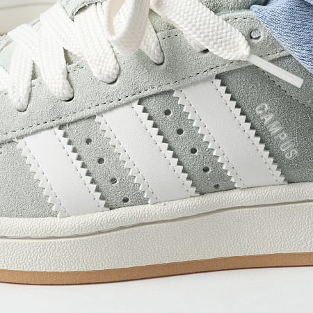 Adidas Originals - Baskets Femme Campus 00s J JQ2140 Linen Green Core White Silver Green