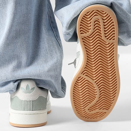 Adidas Originals - Baskets Femme Campus 00s J JQ2140 Linen Green Core White Silver Green