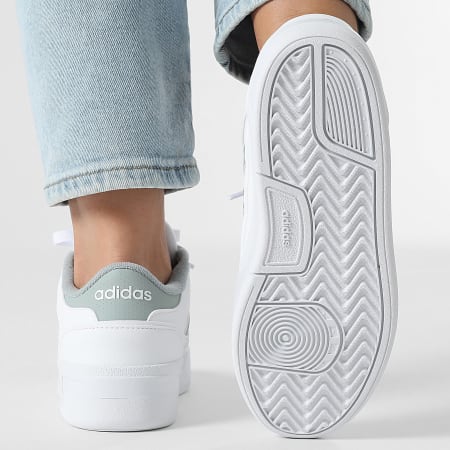 Adidas Sportswear - Baskets Femme Break Start Bold J JP6504 Footwear White Wonder Sage
