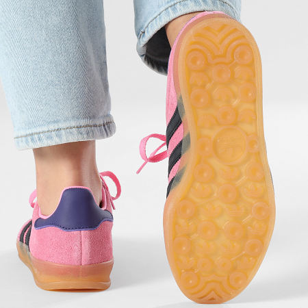 Adidas Originals - Zapatillas Mujer Gazelle Indoor W IE7002 Bliss Pink Core Black Collegiate Purple