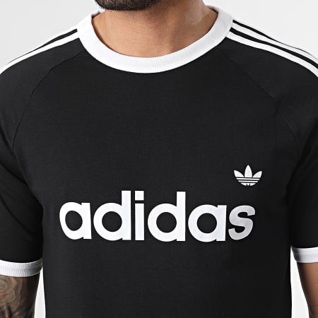 Adidas Originals - Tee Shirt A Bandes 3 Stripes Ringer KF0417 Noir