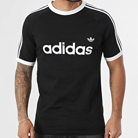 Adidas Originals - Tee Shirt A Bandes 3 Stripes Ringer KF0417 Noir