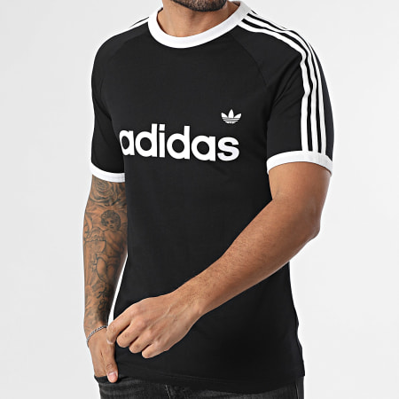Adidas Originals - Tee Shirt A Bandes 3 Stripes Ringer KF0417 Noir