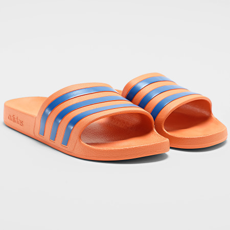 Adidas Sportswear - Claquettes Adilette Aqua IH9010 Royal Blue Dusty Orange