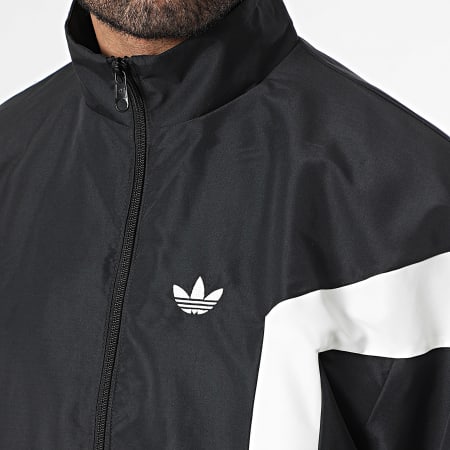 Adidas Originals - Zipped Windbreaker with Stripes JZ6965 Black