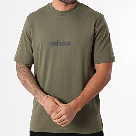 Adidas Sportswear - Tee Shirt Linear JE9001 Vert Kaki