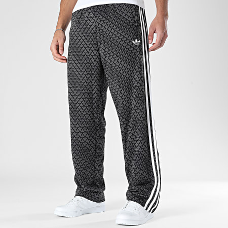 Adidas Originals - Pantalon Jogging A Bandes Firebird KC9159 Noir Gris Anthracite