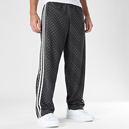 Adidas Originals - Pantalon Jogging A Bandes Firebird KC9159 Noir Gris Anthracite
