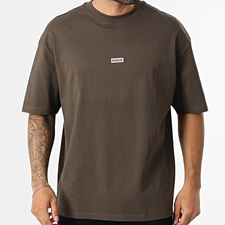 Hugo Blue - Tee Shirt Oversize Nalono 50509776 Marron