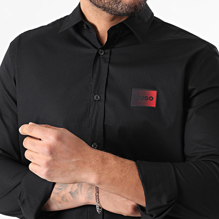 HUGO - Long Sleeve Shirt Emero 50555786 Black