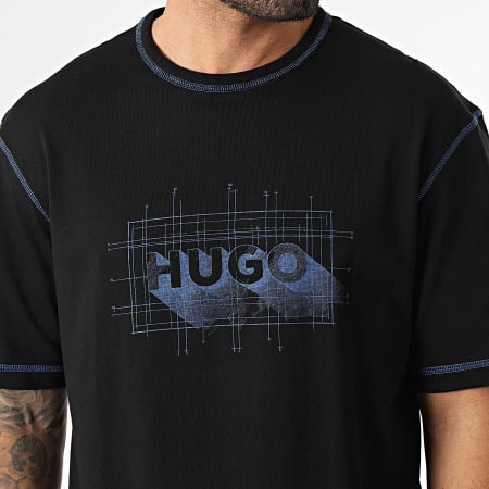 Hugo Blue - Tee Shirt Nothal 50553498 Noir Bleu Roi