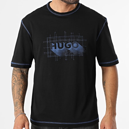 Hugo Blue - Tee Shirt Nothal 50553498 Noir Bleu Roi
