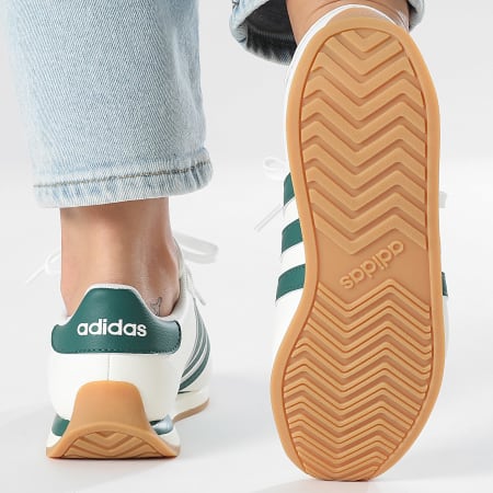 Adidas Performance - Zapatillas Mujer Runvista HQ2329 Blanco Central Verde Goma 3