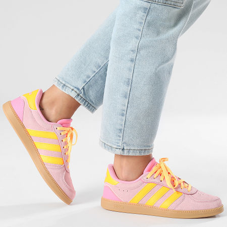 Adidas Performance - Zapatillas Mujer Breaknet Sleek IH1371 Bliss Pink Lucid Tangerine Gum 3