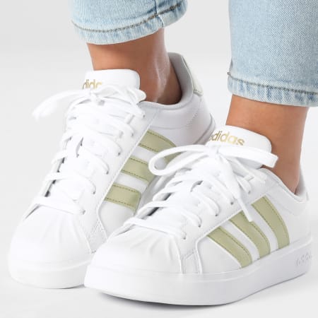 Adidas Performance - Zapatillas Mujer Streettalk IH4316 Footwear White Gold Metallic