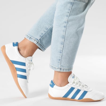Adidas Performance - Zapatillas Mujer Grand Court Lo JQ7238 Core White Dusky Ink Gum 10