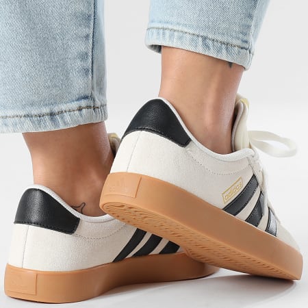 Adidas Performance - Zapatillas Mujer VL Court 3.0 KI6728 Blanco Crew Negro Oro Metálico