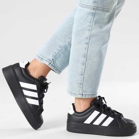 Adidas Performance - Zapatillas Mujer Streettalk Bold KJ3855 Negro Central Footwear Blanco Mate Oro