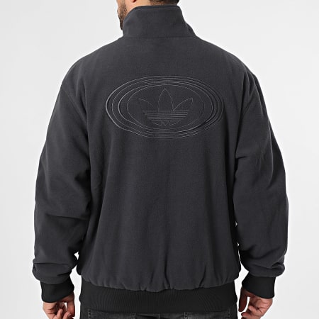 Adidas Originals - Veste Zippée Réversible A Bandes Firebird KS6843 Noir Gris Anthracite