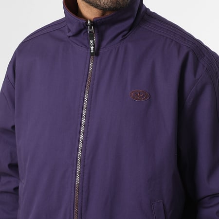 Adidas Originals - Veste Zippée Réversible A Bandes Firebird KS6844 Violet Bordeaux
