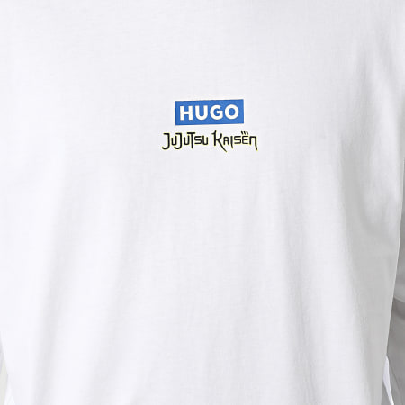 Hugo Blue - Tee Shirt Manches Longues Nichaboso 50554835 Blanc x Jujutsu Kaisën