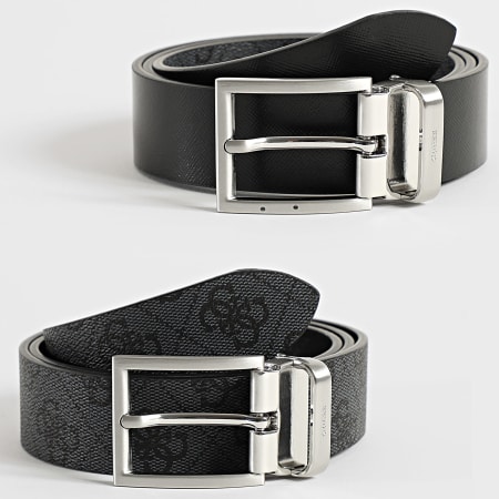 Guess - Ceinture Réversible BMBCLO-P5135 Noir Gris Anthracite