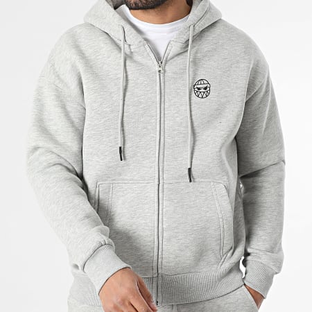 Sale Môme Paris - Ensemble De Survêtement Street Boyz Gris Chiné Noir