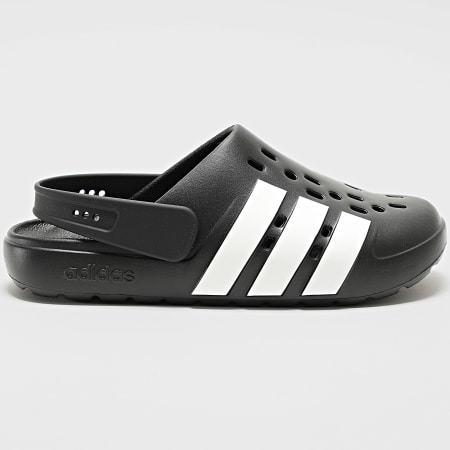 Adidas Sportswear - Claquettes Adilette Clog 2.0 JQ8058 Core Black Footwear White