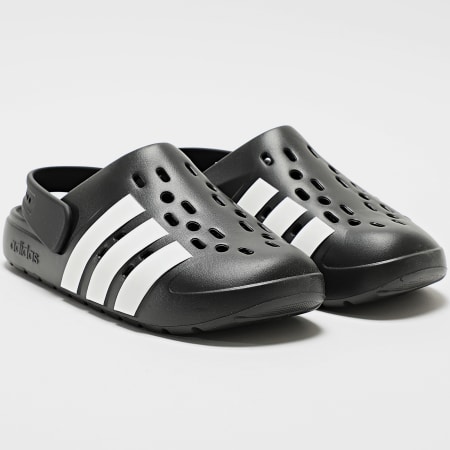 Adidas Sportswear - Claquettes Adilette Clog 2.0 JQ8058 Core Black Footwear White