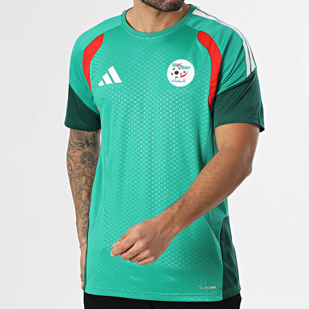 Adidas Sportswear - Maillot De Foot A Bandes Fédération Algérienne De Football JZ2724 Vert