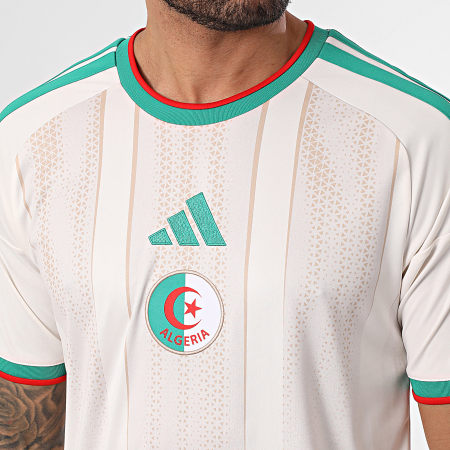 Adidas Sportswear - Maillot De Foot A Bandes Fédération Algérienne De Football JN4457 Beige Clair