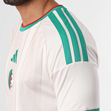 Adidas Sportswear - Maillot De Foot A Bandes Fédération Algérienne De Football JN4457 Beige Clair