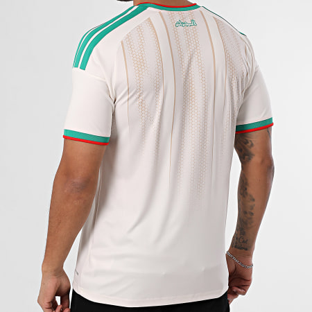 Adidas Sportswear - Maillot De Foot A Bandes Fédération Algérienne De Football JN4457 Beige Clair