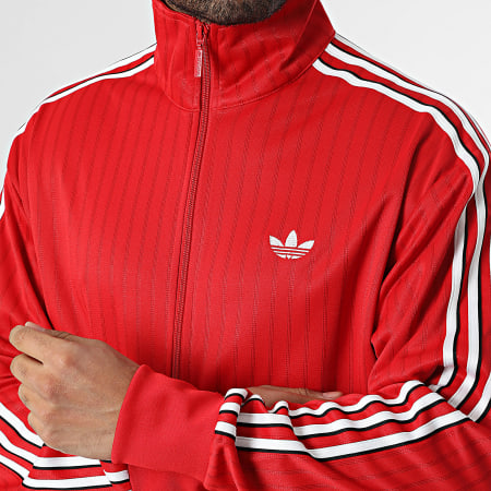 Adidas Originals - Veste Zippée A Bandes Firebird KE2149 Rouge