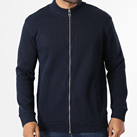 Classic Series - Gilet Zippé Côtelé 552 Bleu Marine