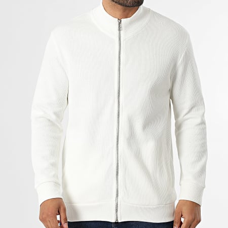 Classic Series - Gilet Zippé Côtelé 552 Beige Clair