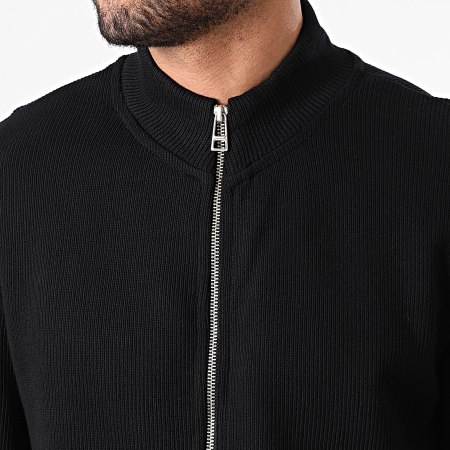 Classic Series - Gilet Zippé Côtelé 552 Noir
