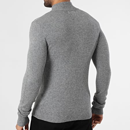 Frilivin - Jersey Cuello Cremallera 027 Gris Mélange