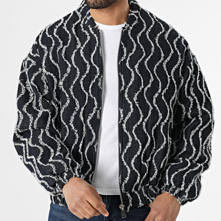 Frilivin - Chaqueta de Jean con Cremallera T70 Azul Oscuro