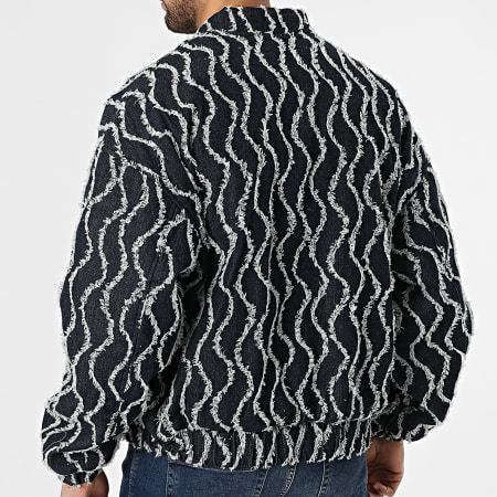 Frilivin - Chaqueta de Jean con Cremallera T70 Azul Oscuro