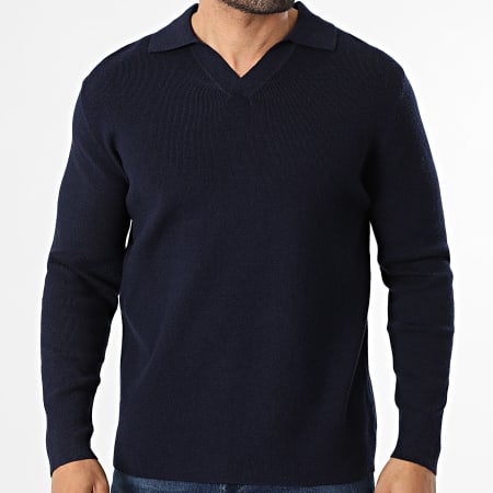 Frilivin - Jersey de Cuello V 811 Azul Marino